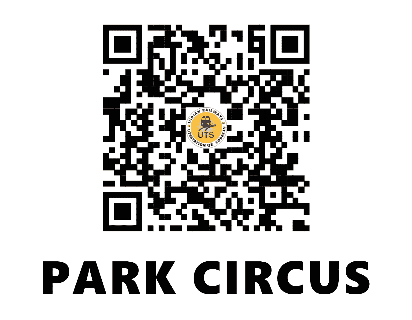 UTS QR Code for PARK CIRCUS - PQS - ER (WEST BENGAL)